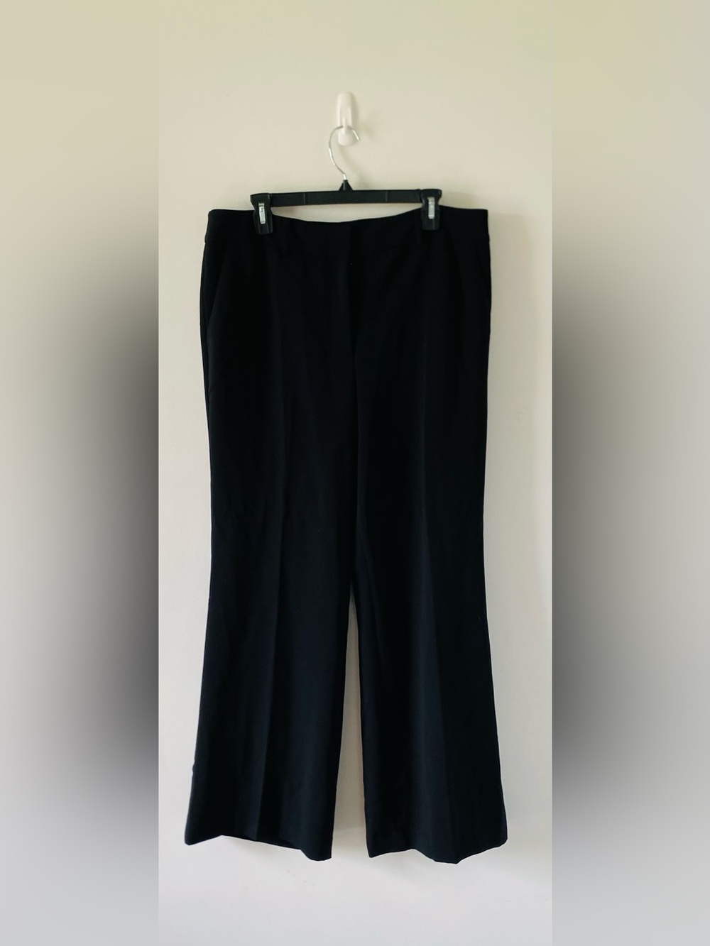 Talbots NWT Black Women's Wide-Leg Dress Trousers Size 14 Workwear Business
